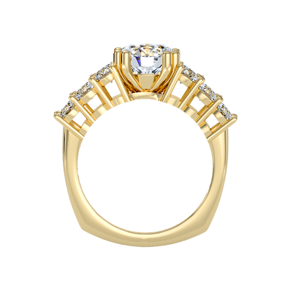 Glam Solitaire Ring In 925 Sterling Silver - Thirteen