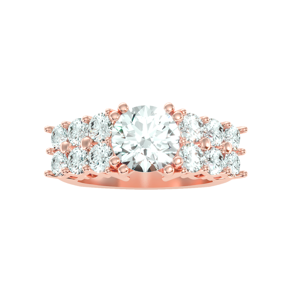 Glam Solitaire Ring - Three