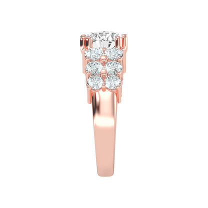 Glam Solitaire Ring - Four
