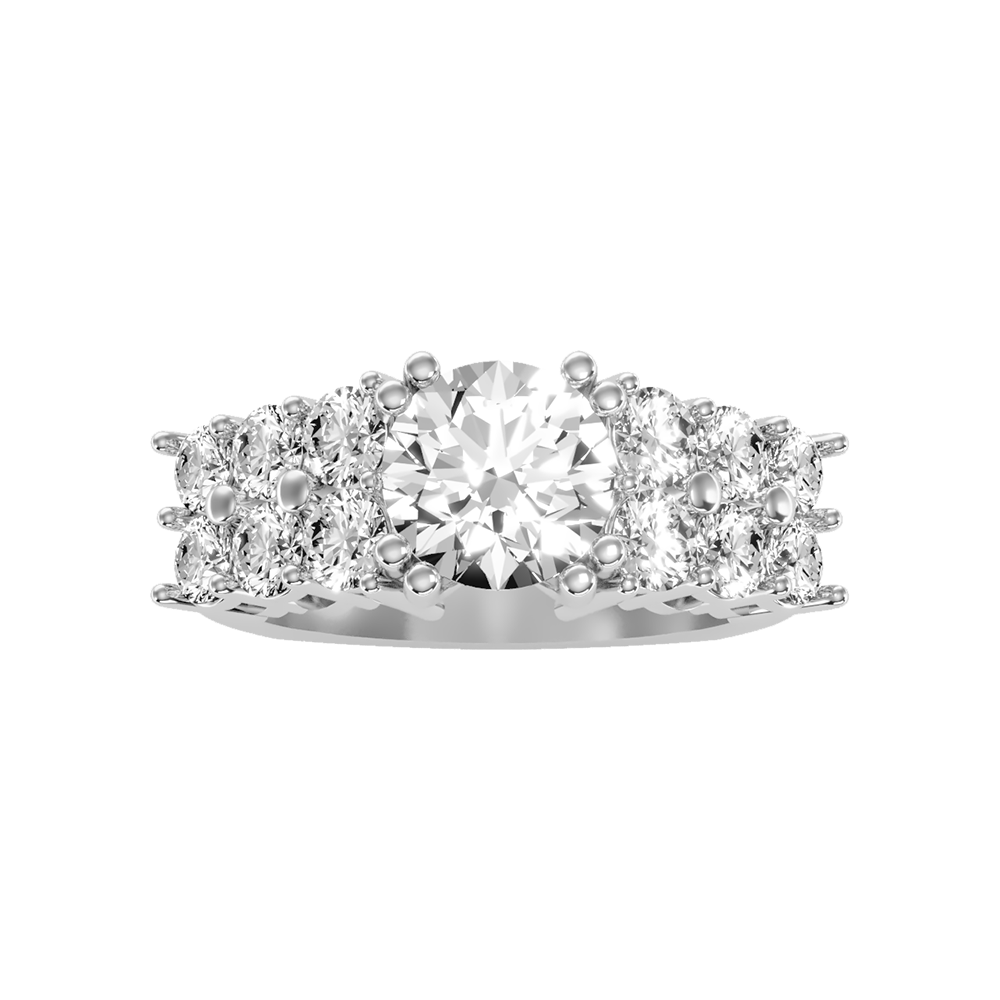 Glam Solitaire Ring In 925 Sterling Silver - Seven