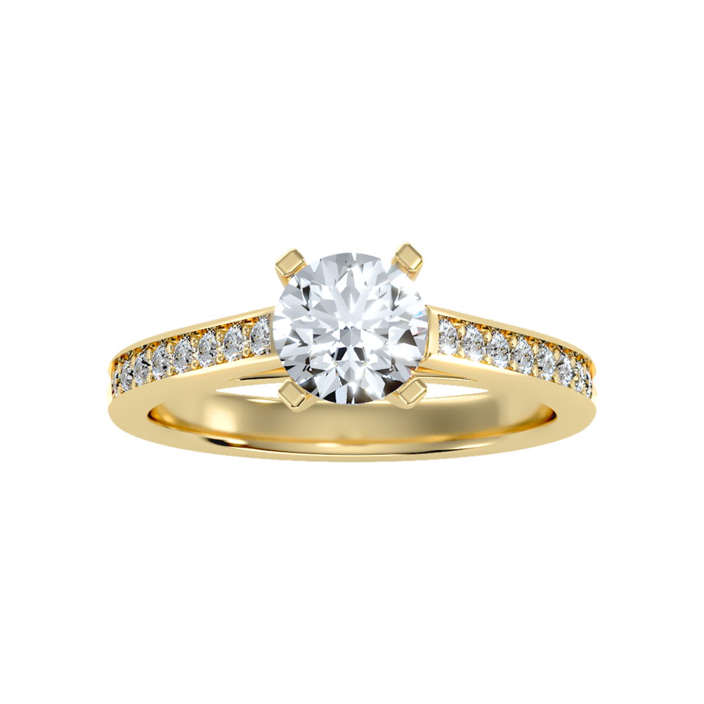 Gleamer Solitaire Ring In 925 Sterling Silver - Ten