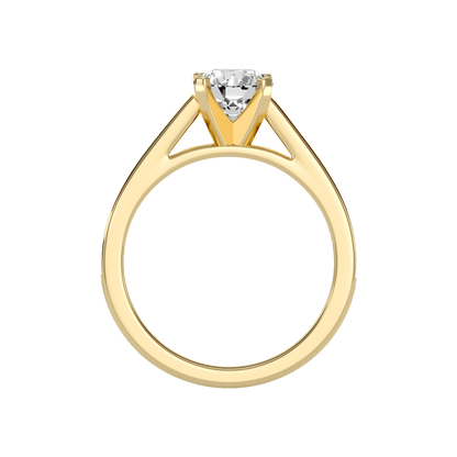 Gleamer Solitaire Ring In 925 Sterling Silver - Twelve