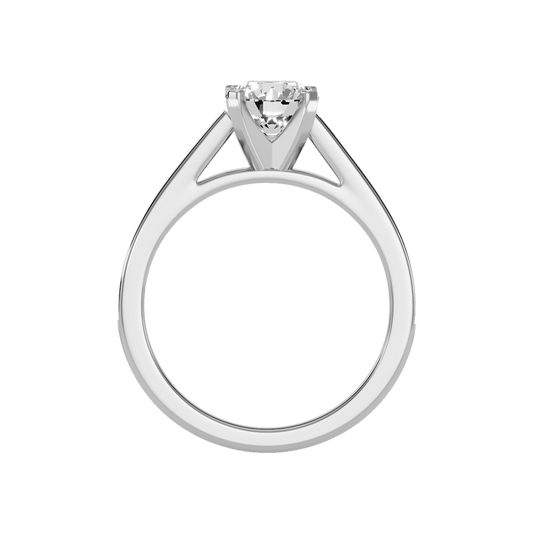 Gleamer Solitaire Ring In 925 Sterling Silver - Two