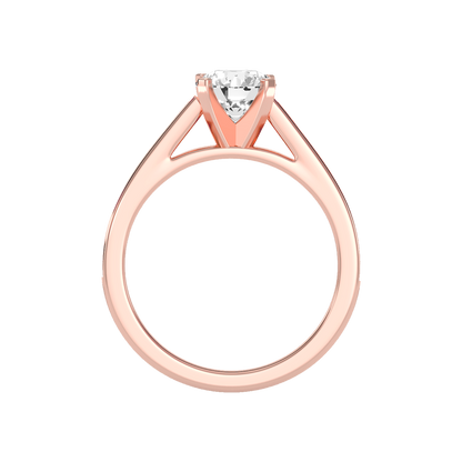 Gleamer Solitaire Ring In 925 Sterling Silver - Six