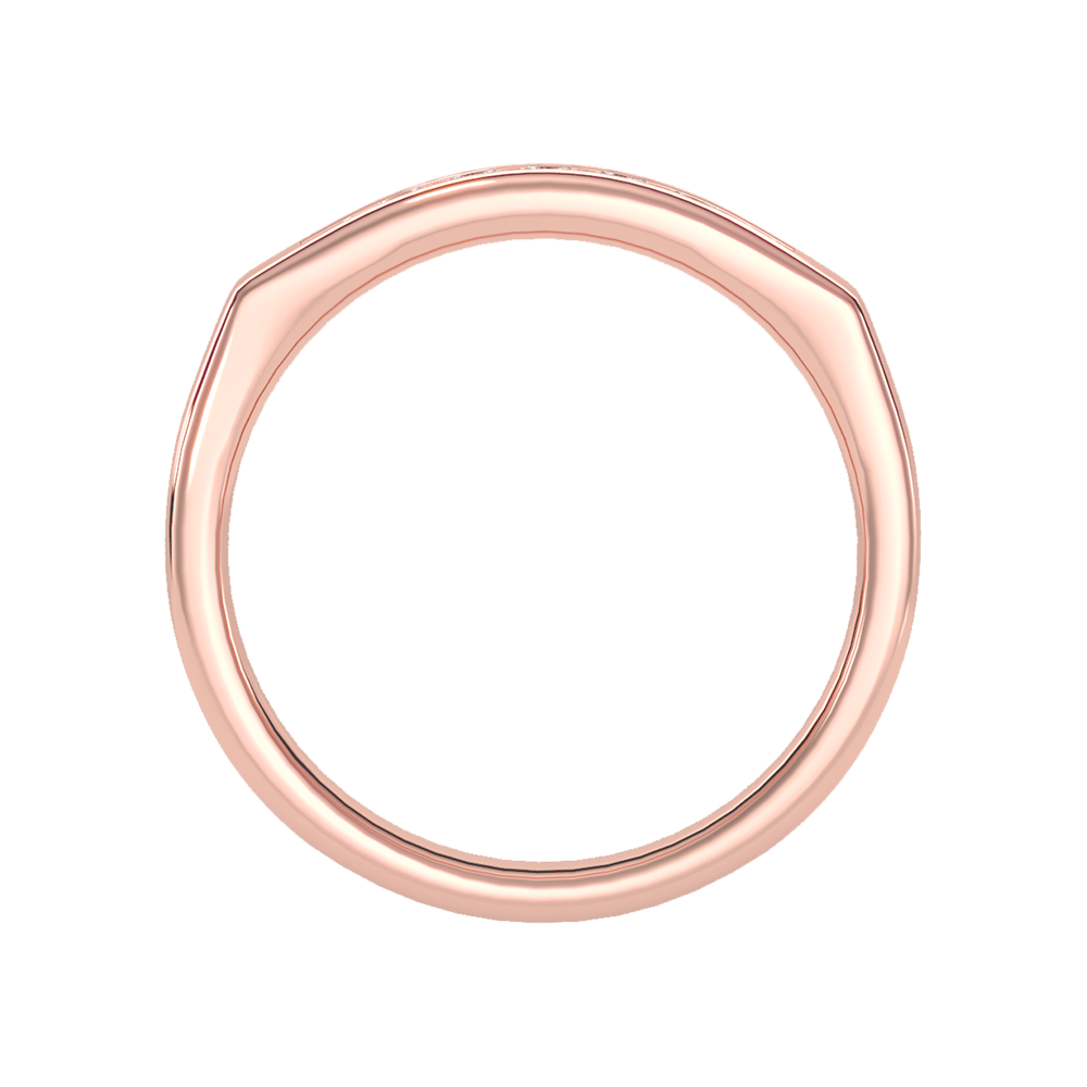 Gleamful Men's Band In 925 Sterling Silver - Twelve
