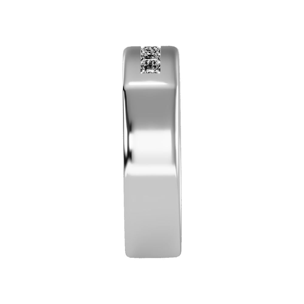 Gleamful Men's Band In 925 Sterling Silver - Seven
