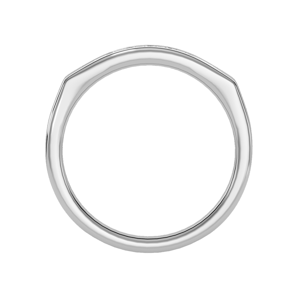 Gleamful Men's Band In 925 Sterling Silver - Eight