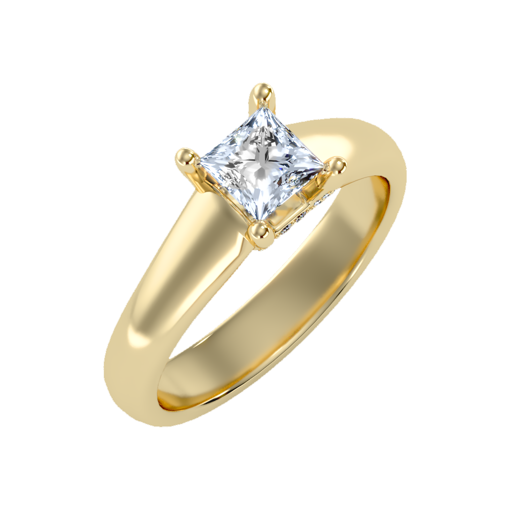 Gleaming Solitaire Ring - One