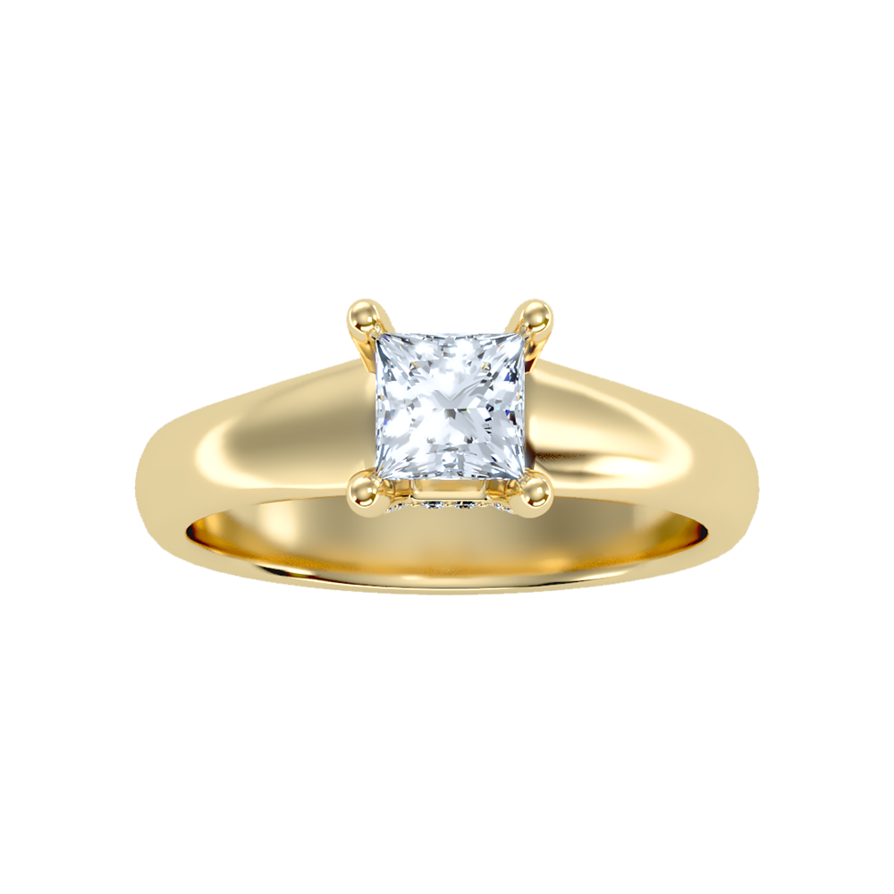Gleaming Solitaire Ring - Three