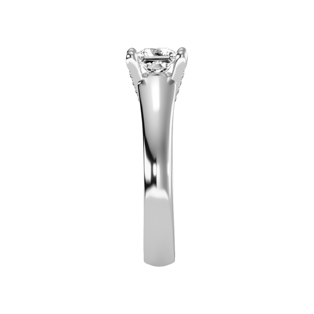 Gleaming Solitaire Ring In 925 Sterling Silver - Seven