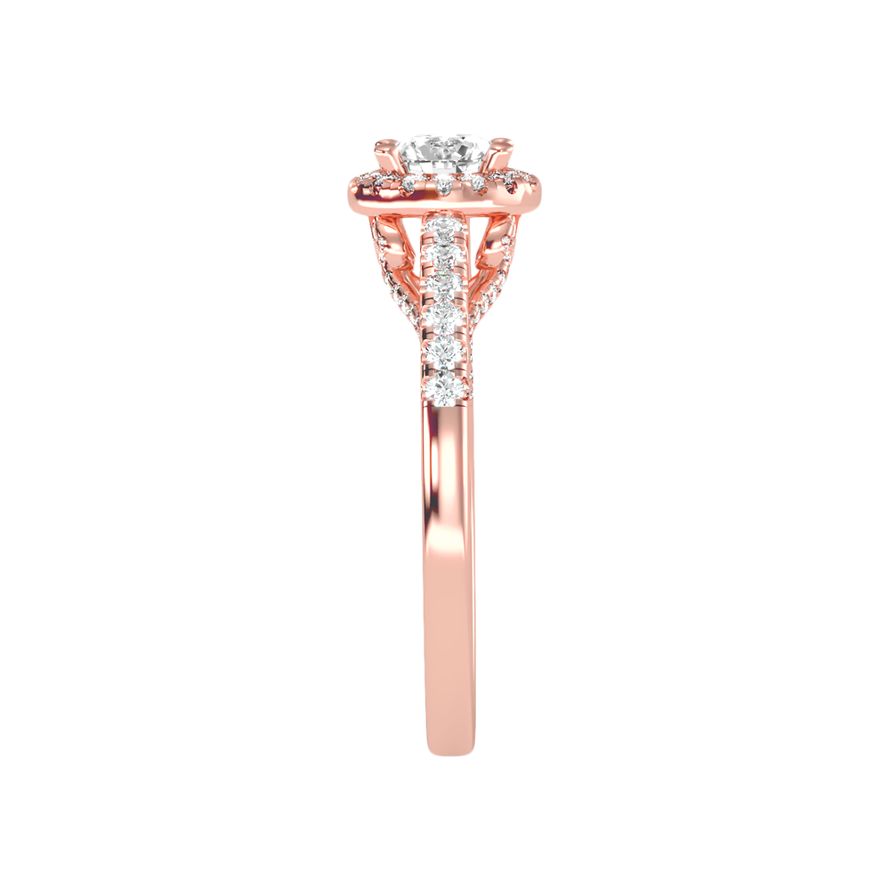 Gleeful Halo Diamond Ring - Eight