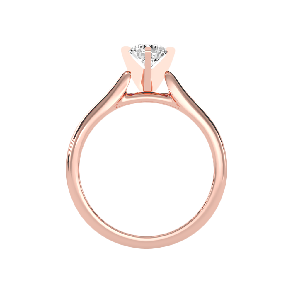 Glen Solitaire Ring In 925 Sterling Silver - Six