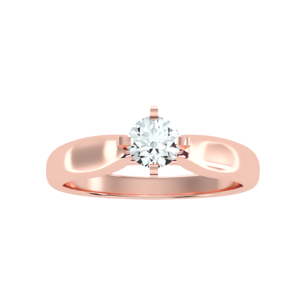 Glen Solitaire Ring In 925 Sterling Silver - Seven