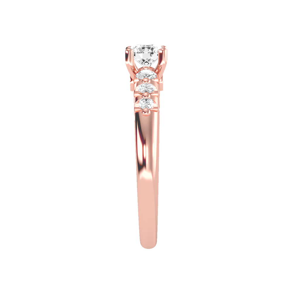 Glimful Solitaire Ring In 925 Sterling Silver - Eight