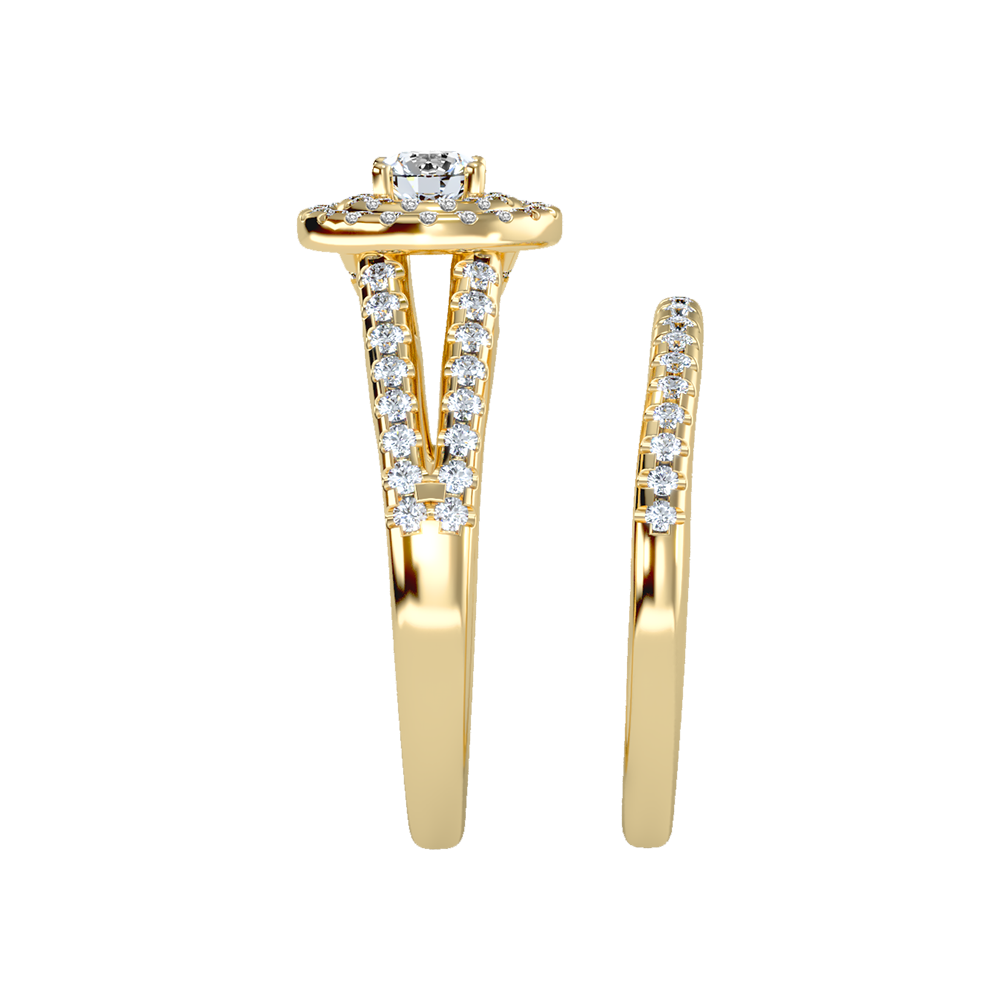 Glistening Bridal Ring Set - Eleven