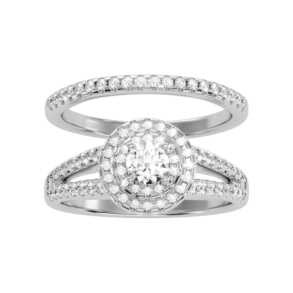 Glistening Bridal Ring Set - Two