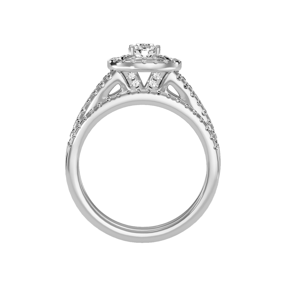 Glistening Bridal Ring Set In 925 Sterling Silver - Three