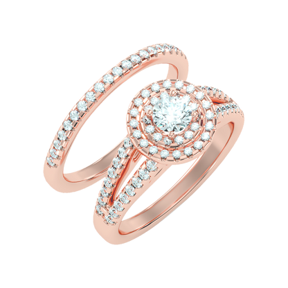 Glistening Bridal Ring Set - Five