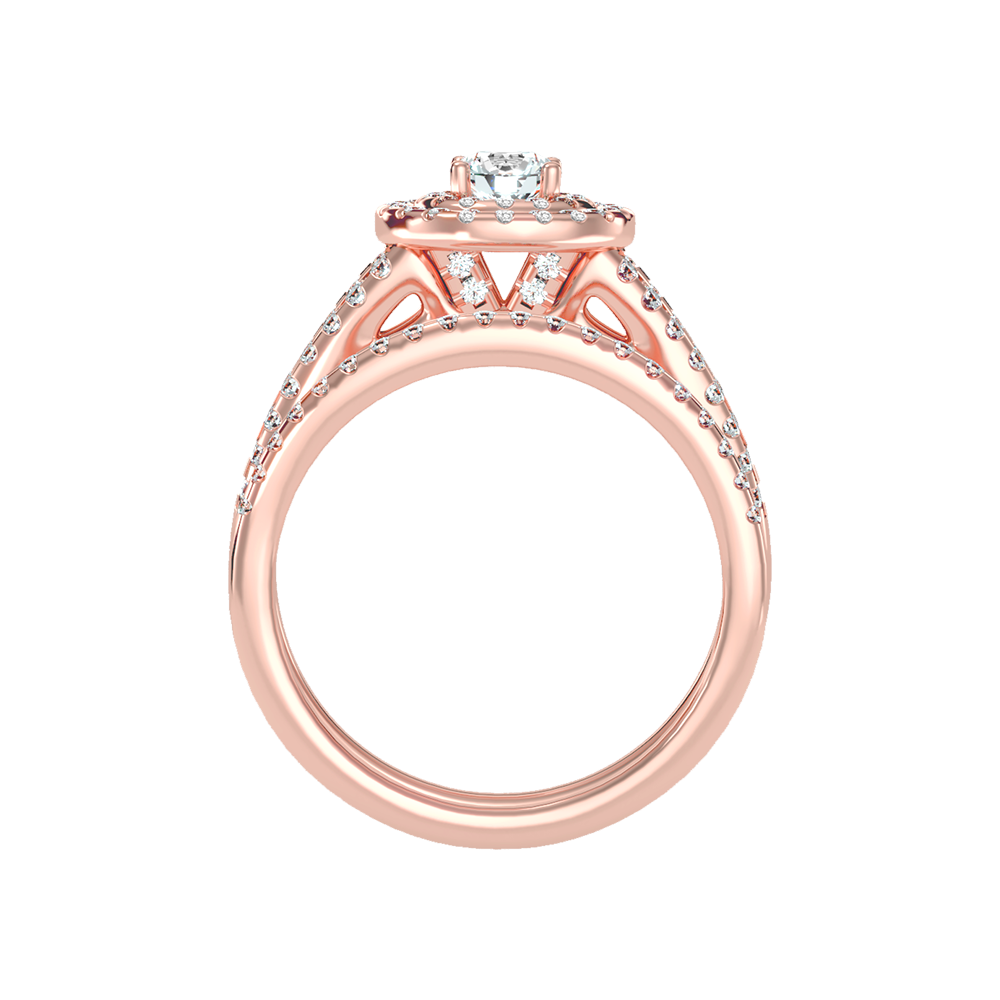 Glistening Bridal Ring Set In 925 Sterling Silver - Seven