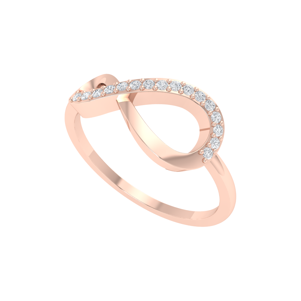 Glistening Infinity Ring - One