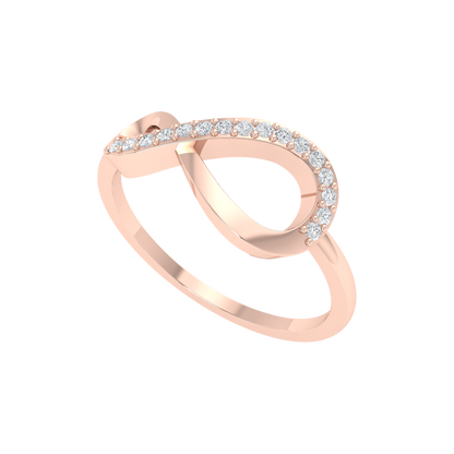 Glistening Infinity Ring - One