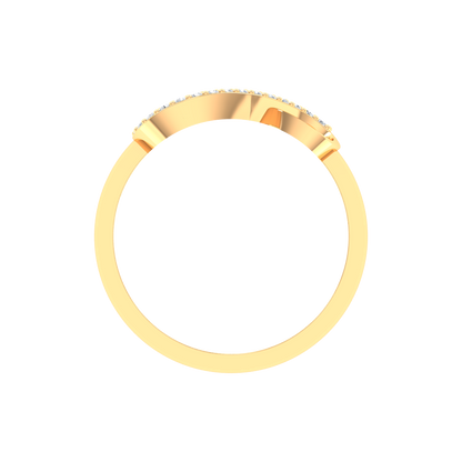Glistening Infinity Ring In 925 Sterling Silver - Twelve
