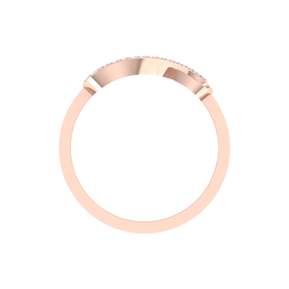 Glistening Infinity Ring In 925 Sterling Silver - Four