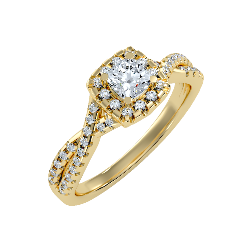 Glistening Halo Ring - Ten