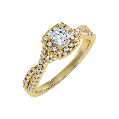 Glistening Halo Ring - Ten