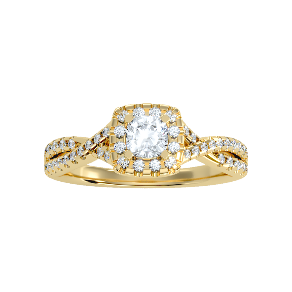 Glistening Halo Ring - Eleven