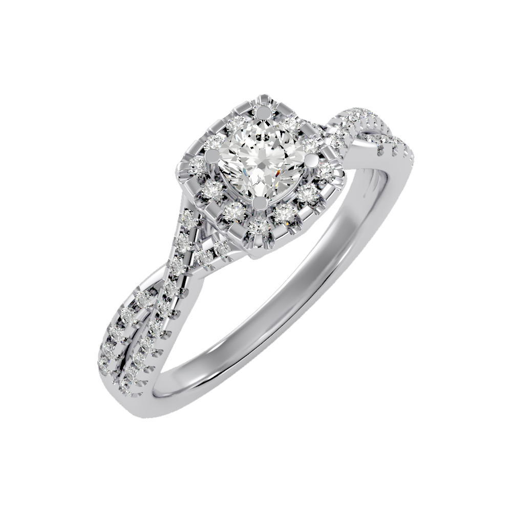 Glistening Halo Ring - Two