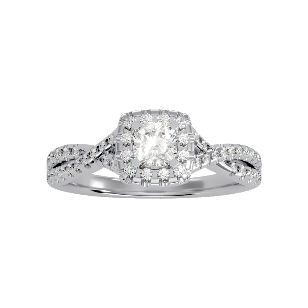 Glistening Halo Ring - Four