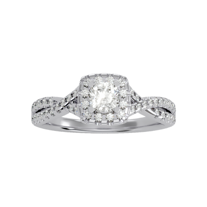 Glistening Halo Ring - Four