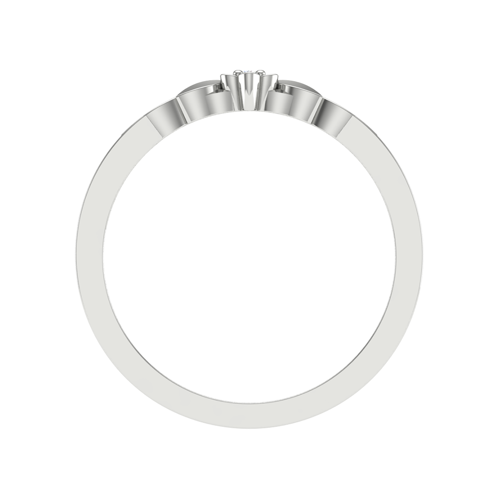 Glittery Loop Diamond Ring - Three