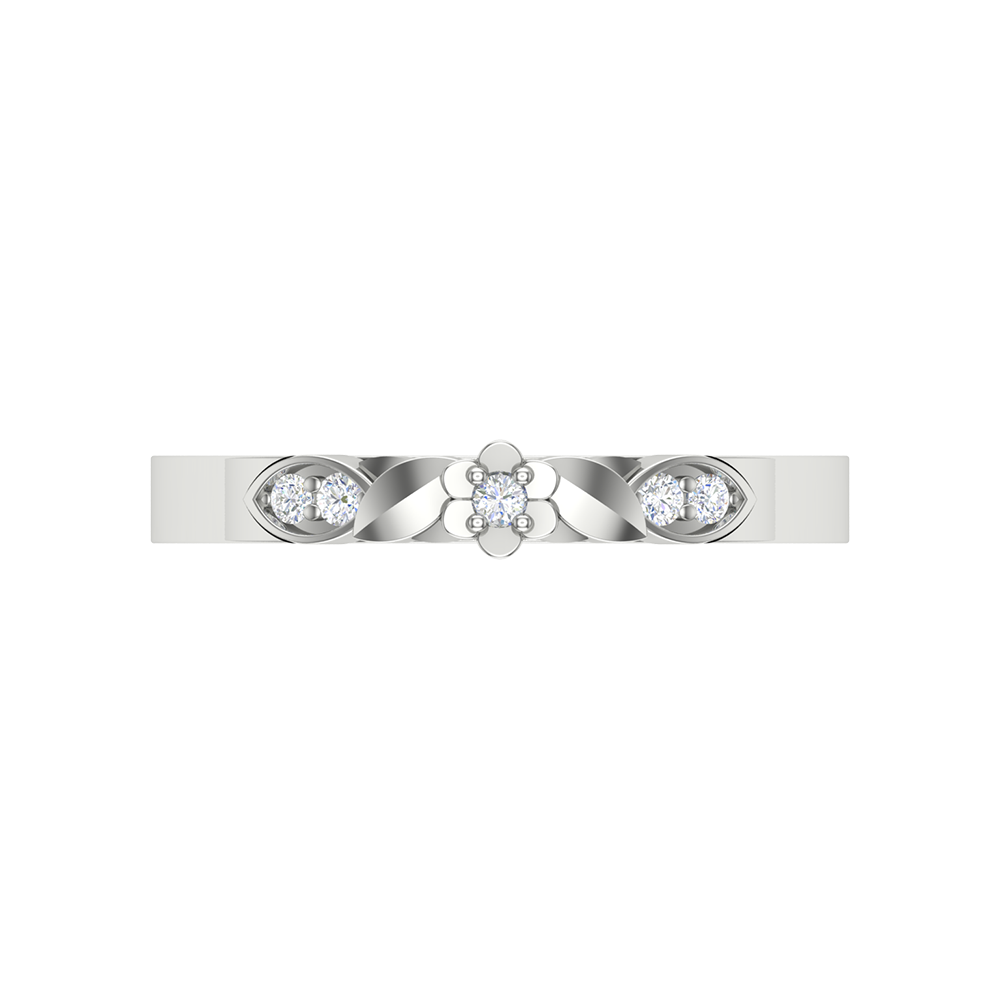 Glittery Loop Diamond Ring - Four