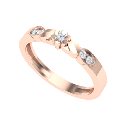Glittery Loop Diamond Ring - Six