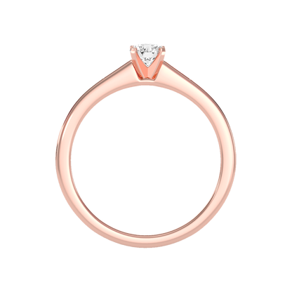 Glittery Solitaire Ring - Two
