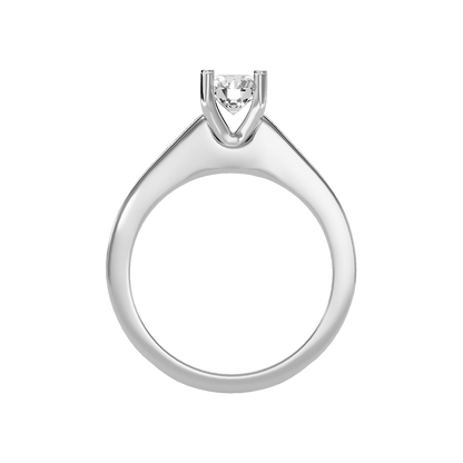 Glitz Solitaire Ring In 925 Sterling Silver - Eight