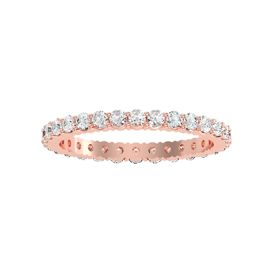 Glorious Eternity Band In 925 Sterling Silver - Two