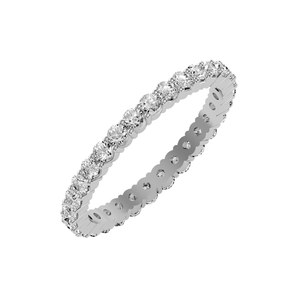 Glorious Eternity Band In 925 Sterling Silver - Five