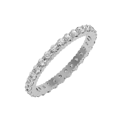 Glorious Eternity Band In 925 Sterling Silver - Five