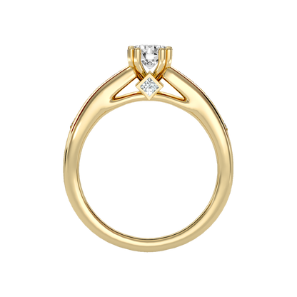 Glory Solitaire Ring In 925 Sterling Silver - Twelve