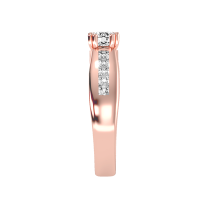 Glory Solitaire Ring - Three
