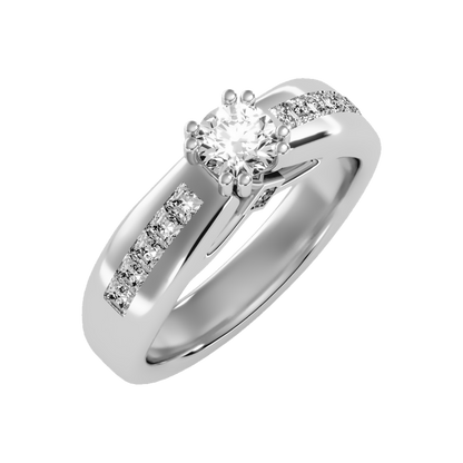 Glory Solitaire Ring - Five