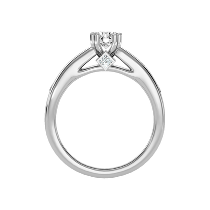 Glory Solitaire Ring In 925 Sterling Silver - Eight