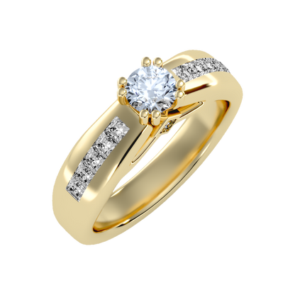 Glory Solitaire Ring - Nine