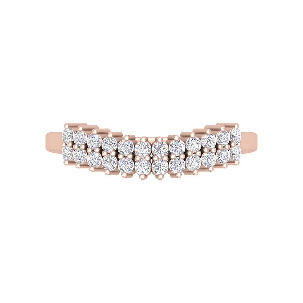 Glow Ring Cluster Ring In 925 Sterling Silver - Two
