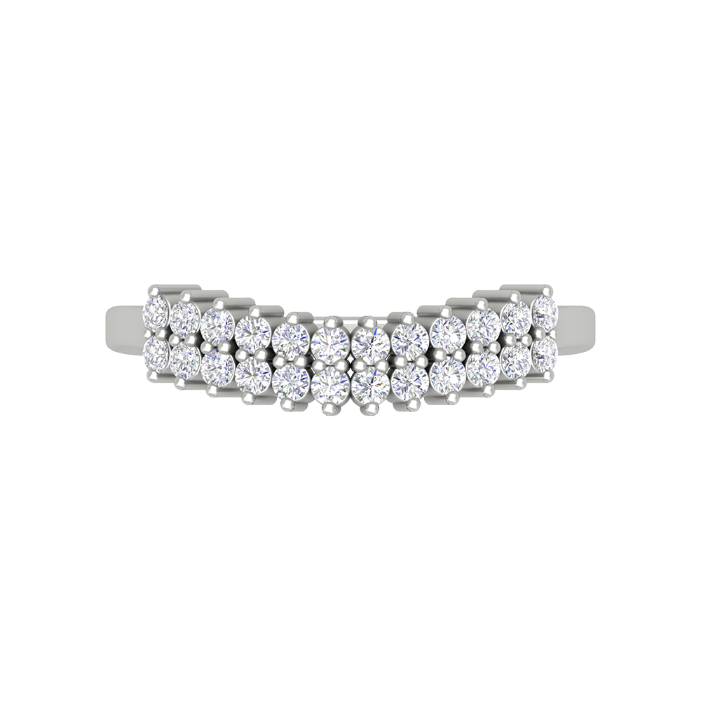 Glow Ring Cluster Ring In 925 Sterling Silver - Six
