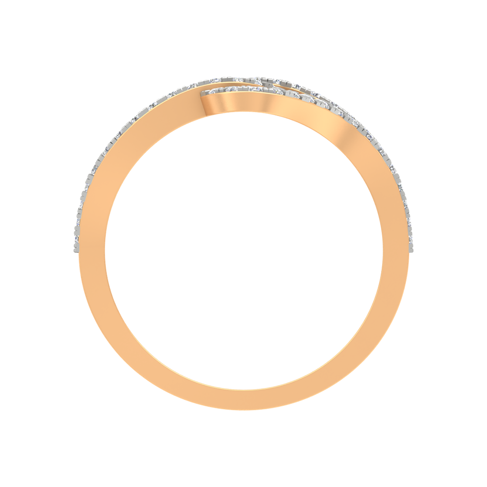 Gorgeous Blossom Droplet Half Eternity Ring - Twelve