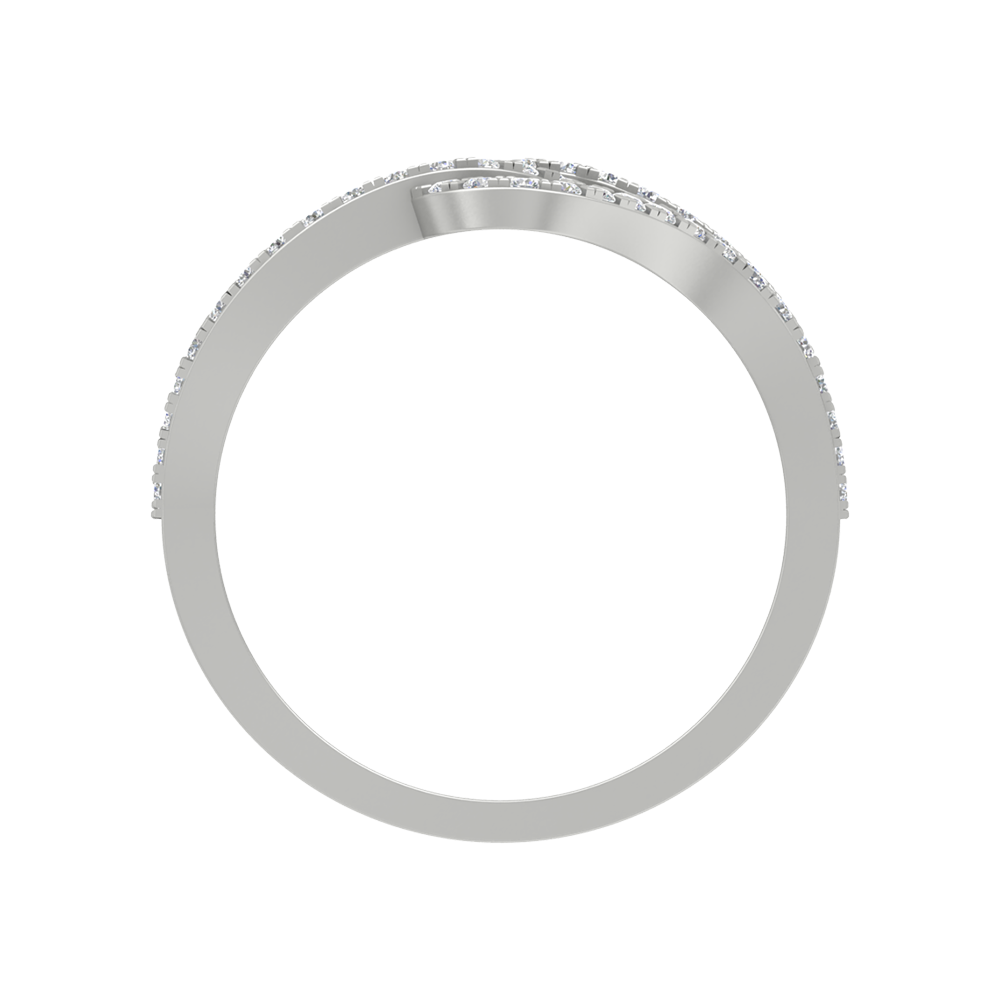 Gorgeous Blossom Droplet Half Eternity Ring - Eight